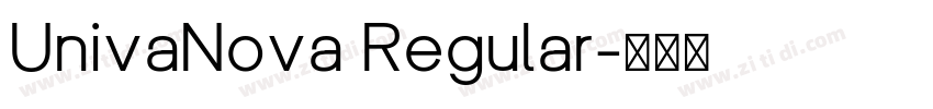 UnivaNova Regular字体转换